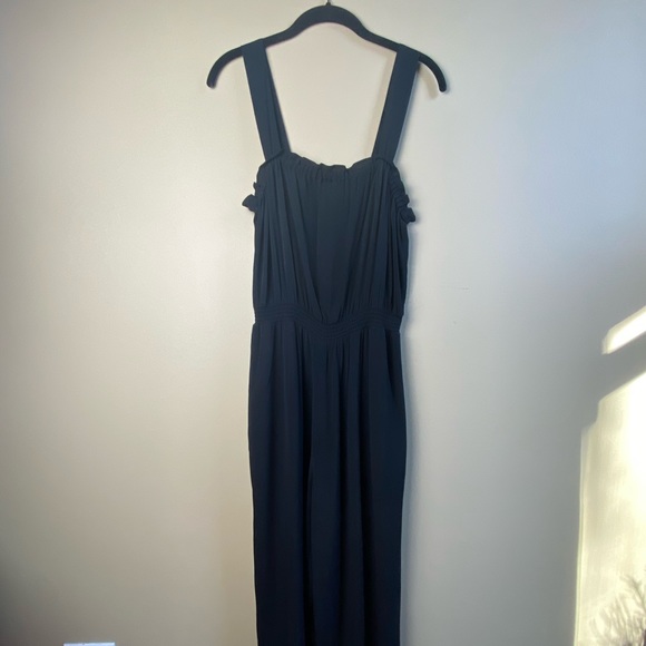 Madewell Pants - Madewell wide leg shirred jumper, black, size 4